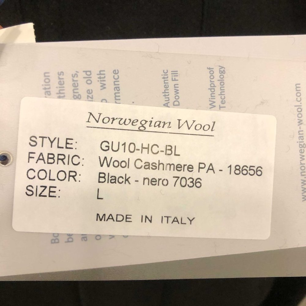 Norwegian Wool City Active Parka - Black - Picture 6 of 8